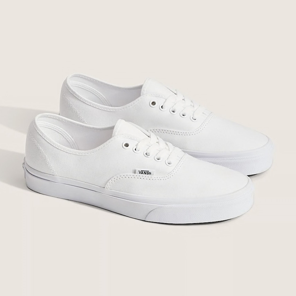 Vans Authentic True White Lace Up Shoes Unisex Size M7.5/W9